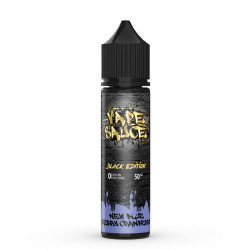 Flacon de 50 ml d'e-liquide New Blue Cherry Cranberry de la gamme Black Edition Vape Sauce