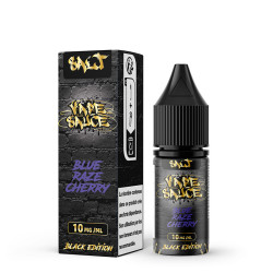 Flacon de 10 ml d'e-liquide Blue Raze Cherry de la gamme Black Edition Vape Sauce