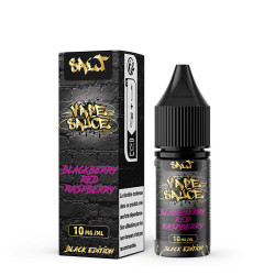 Flacon de 10 ml d'e-liquide Blackberry Red Raspberry de la gamme Black Edition Vape Sauce
