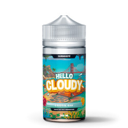 Flacon de 200 ml d'e-liquide Cristal Bay de la gamme Hello Cloudy