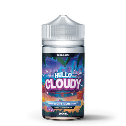 Flacon de 200 ml d'e-liquide Red Light Blue Razz de la gamme Hello Cloudy