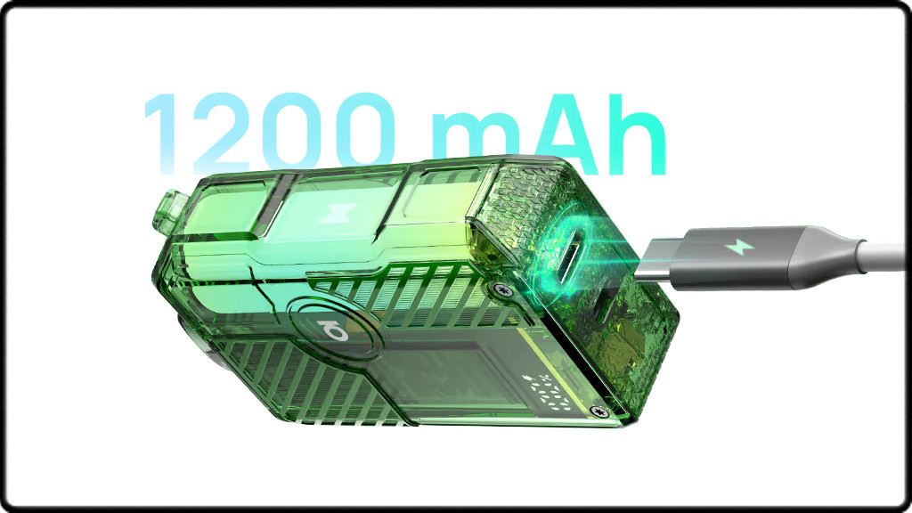 Une autonomie de 1200mAh
