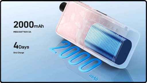 Une batterie de 2000mAh