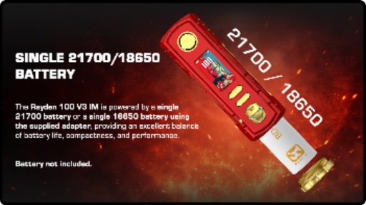 Alimentation 18650 ou 21700