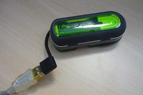 Recharge your batteries via USB