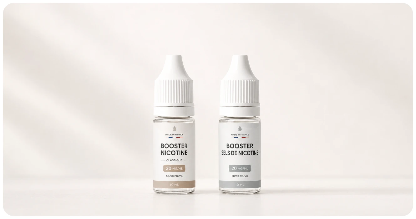 booster sel de nicotine diff&eacute;rence