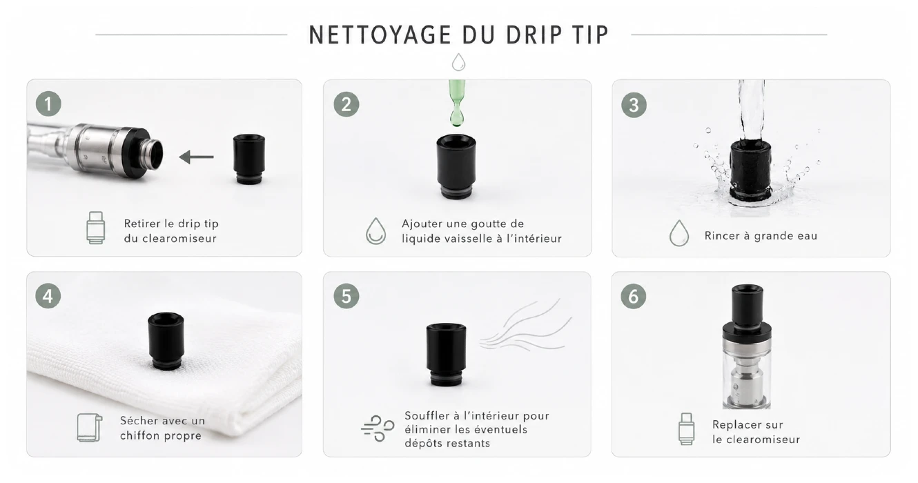 nettoyer interieur drip tip