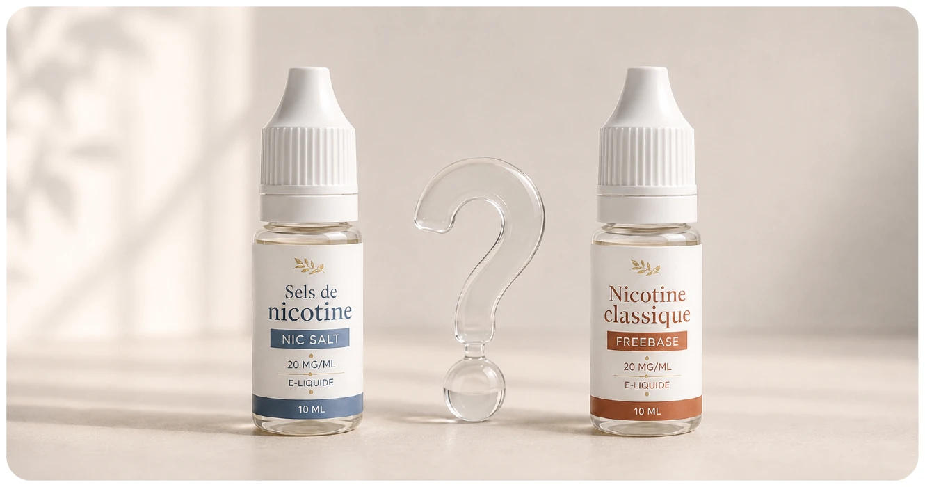 difference sels de nicotine