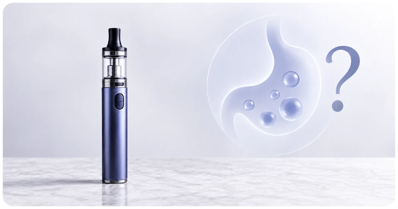 est ce que vapoter donne des gaz