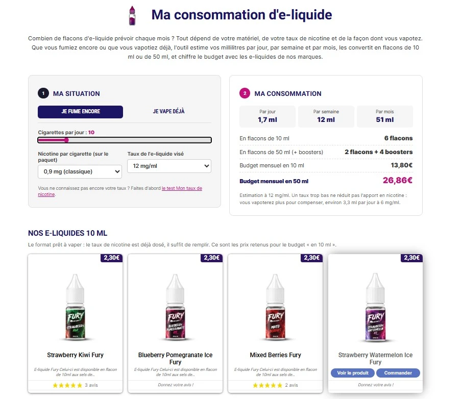 consommation e liquide par jour