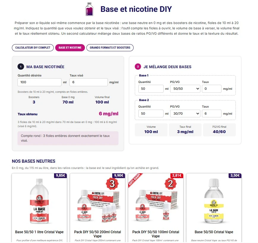 calculateur diy