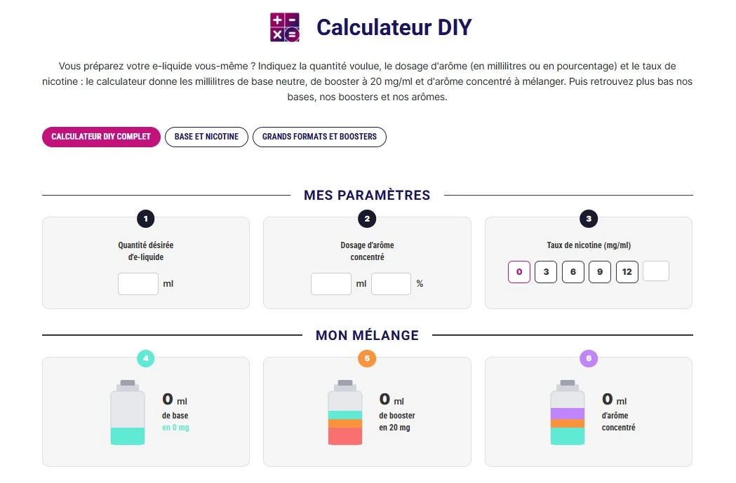 calculateur e liquide