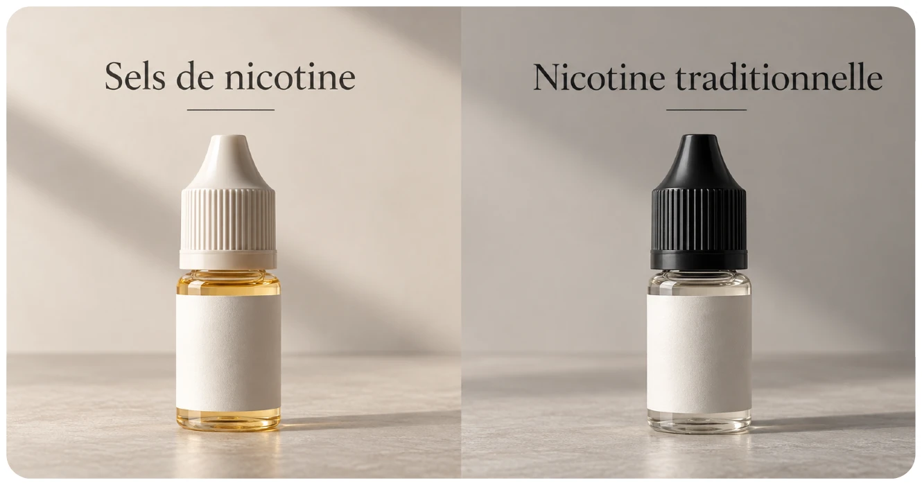 sel de nicotine vs nicotine