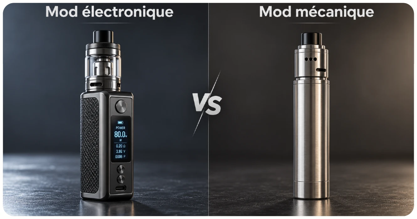 différence mod mécanique mod électronique