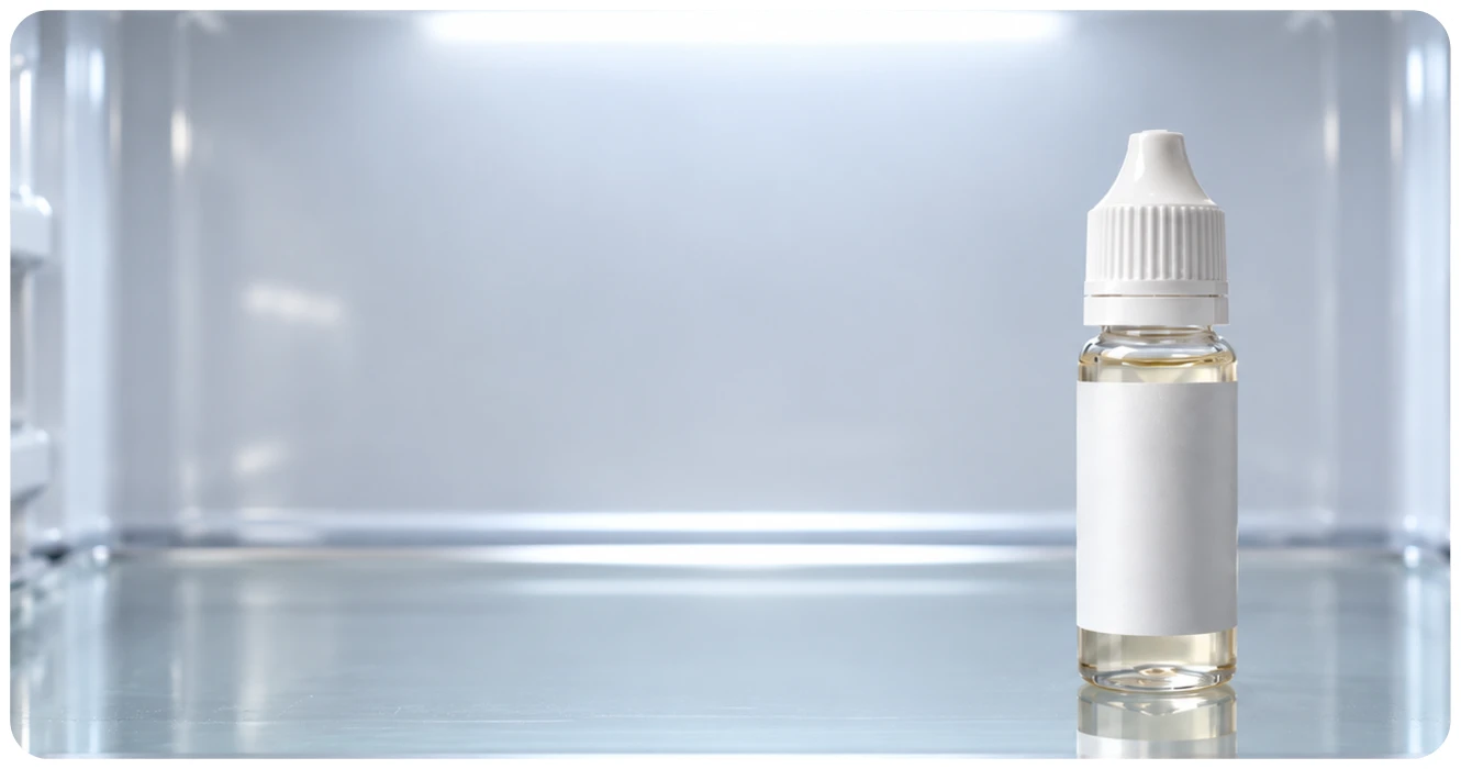 conservation e liquide au frigo