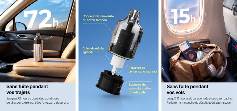 Vast Vaporesso - système anti fuite