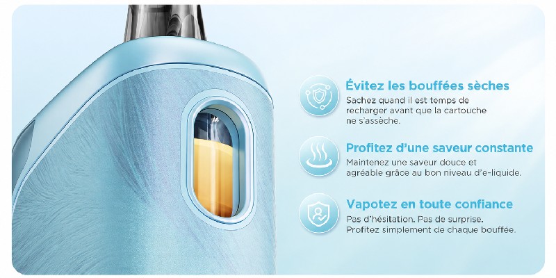 GO Geekvape - fenêtre niveau e-liquide