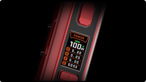 L'écran de la box Aegis Max 2