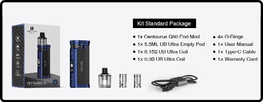 Le contenu du pack du kit Centaurus Q80