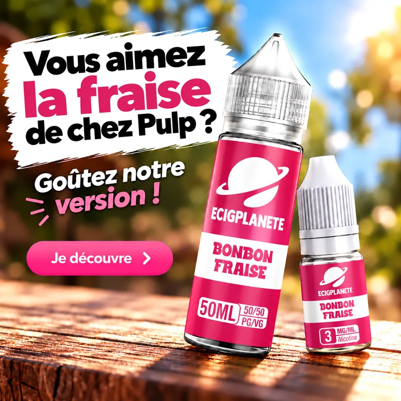 Bonbon fraise Ecig - Pulp 10