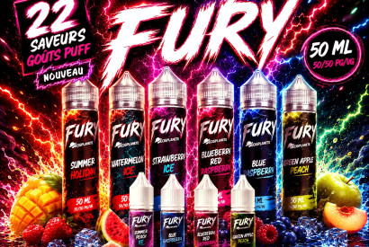 Tout savoir sur Fury : Eliquides goût puff aux sels de nicotine